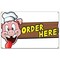 Signmission Order Here Pig Sign Banner Concession Stand Food Truck Single Sided B-60 Order Here Pig Sign19 - alternate 1